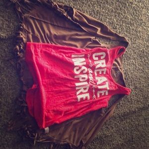 Country style tank top with tank top cover